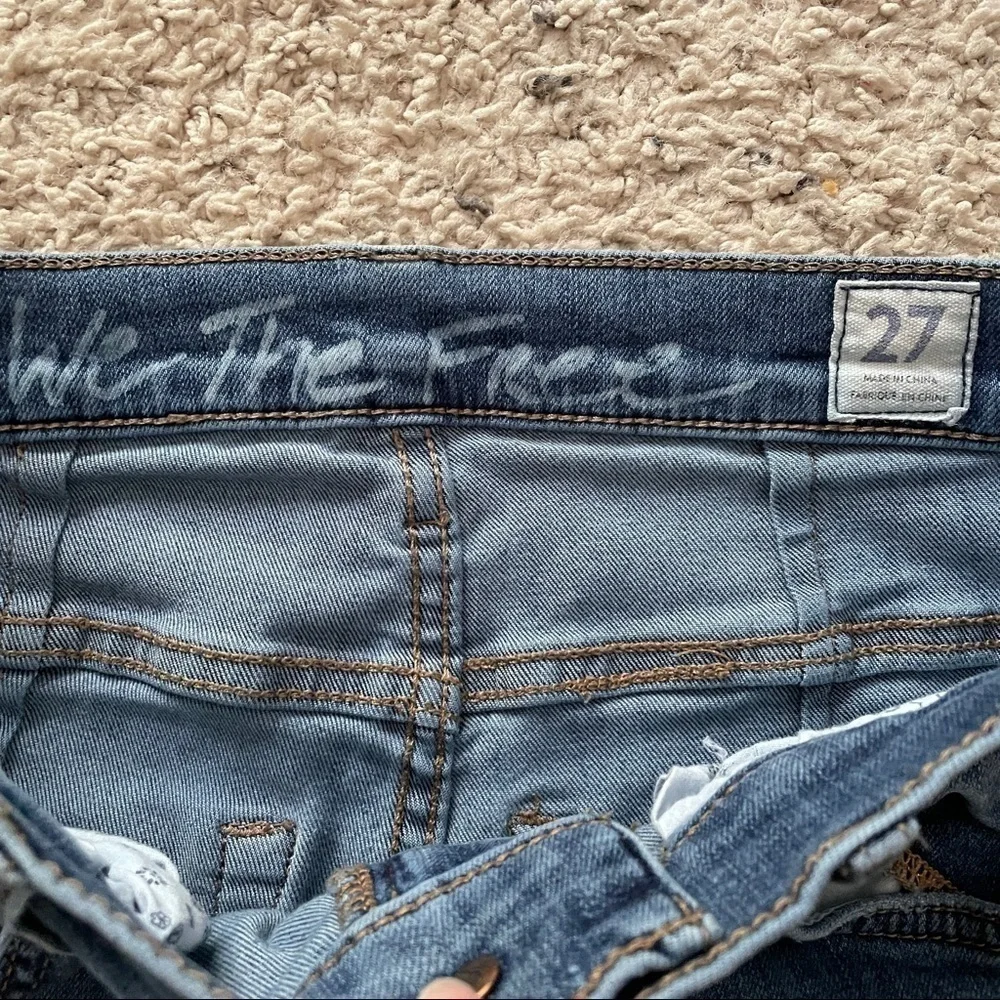 We the Free 27 Distressed Destroyed Skinny Jeans ~ Free People